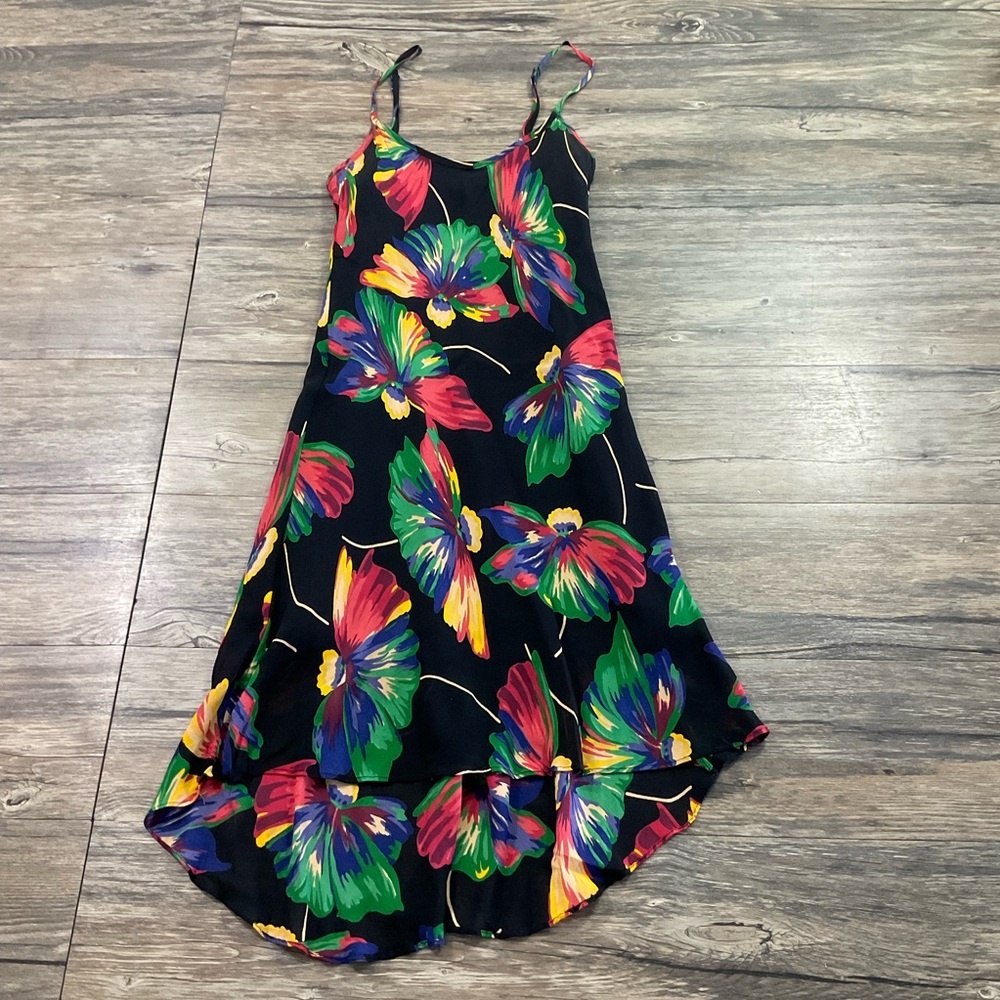 Y2K Betsy Johnson Floral Print Dress Sz S
